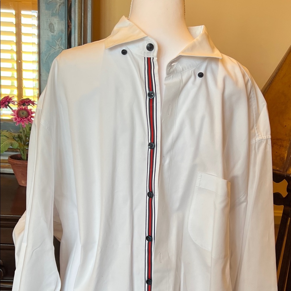 Reserve Patrick James  Men's Classic White Dress Shirt